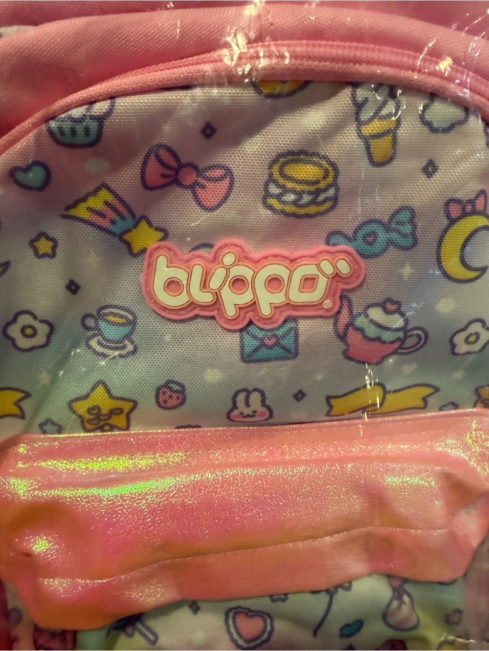 Kids Pink & Lavender Patterned Backpack